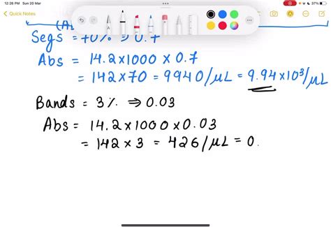 calculate absolute cell count.
